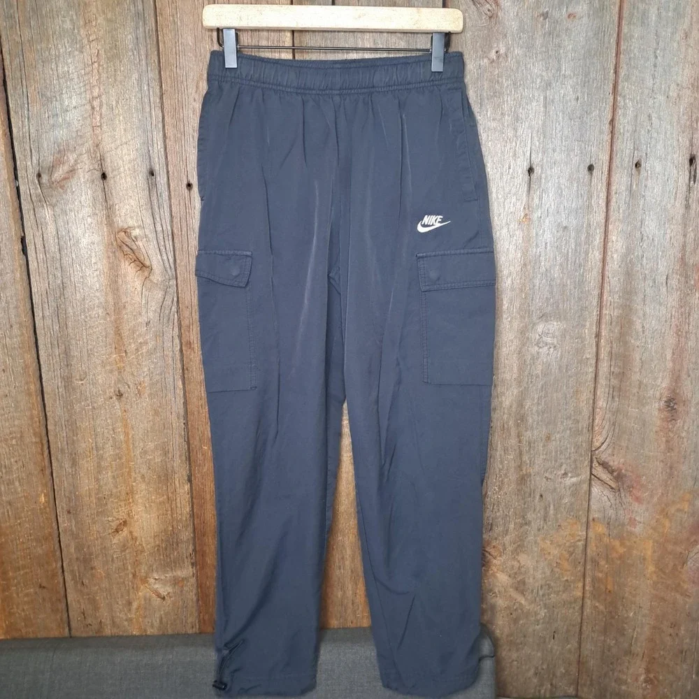Nike Sportswear Gorpcore Lite Y2k Vibes Woven Nylon Cargo Pants Men Small Black